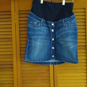 H&M denim maternity skirt